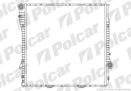 Радіатор охолодження Polcar 205008-3 (фото 1)