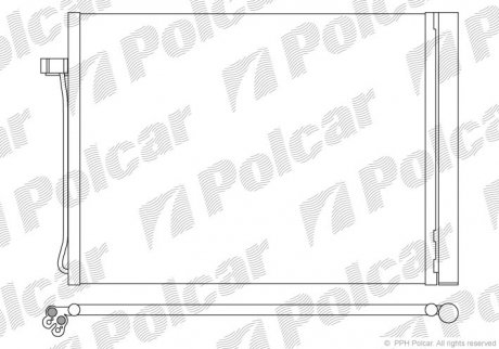 Радиатор кондиционера Polcar 2051K8C1