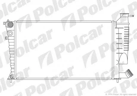 Радиатор охлаждения Polcar 232608A6