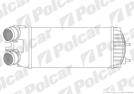 Радіатор повітря (Інтеркулер) Polcar 2351J8-3