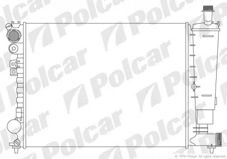 Радіатор охолодження Polcar 238008-1