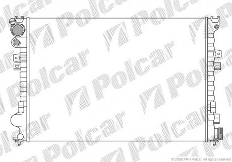 Радиаторы охлаждения Polcar 238008A3 (фото 1)