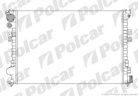 Радіатор охолодження Polcar 238008A3