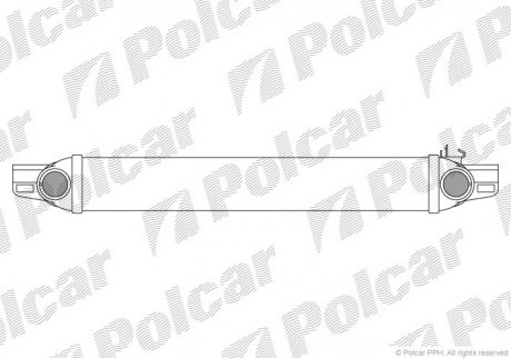 Радіатор повітря (інтеркулер) Polcar 2391J8-1 (фото 1)