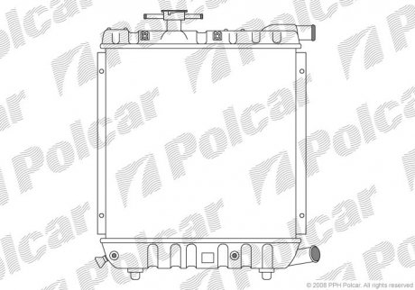 Радиатор охлаждения Polcar 240008-2 (фото 1)