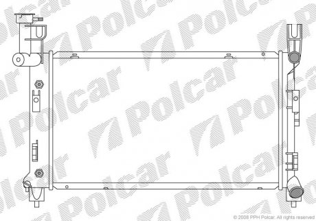 Радіатор охолодження Polcar 240008-4 (фото 1)
