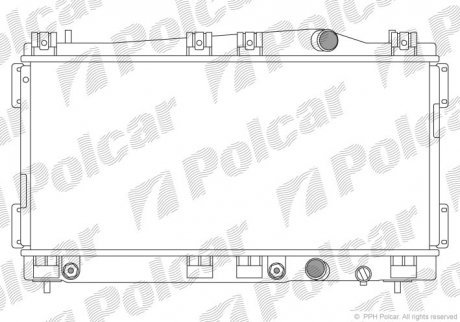 Радіатор охолодження Polcar 240208-2 (фото 1)