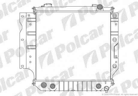 Радіатор охолодження Polcar 240708-1 (фото 1)