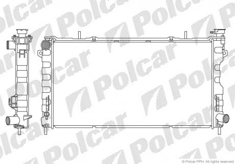 Радіатор охолодження Polcar 242008-1 (фото 1)