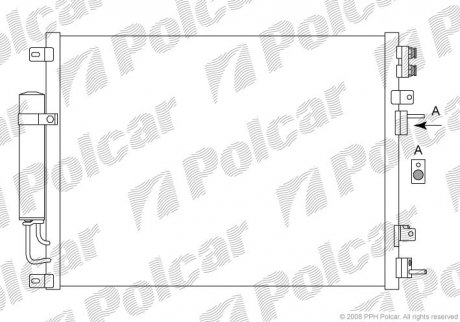 Радиаторы кондиционера Polcar 2431K8C1
