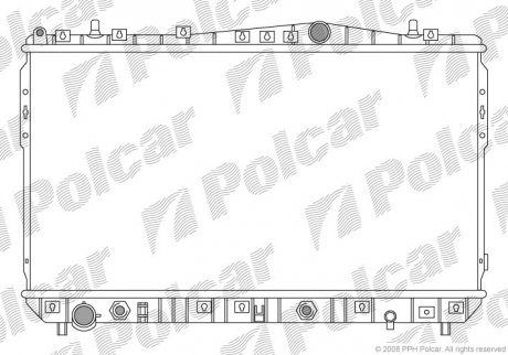 Радіатор охолодження Polcar 2505082K