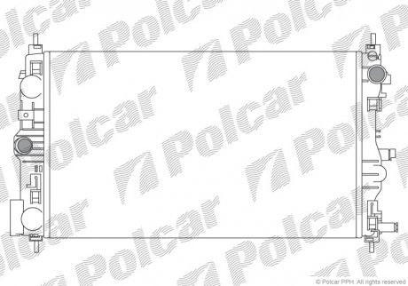 Радиаторы охлаждения Polcar 2508081 (фото 1)
