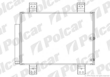 Радиатор кондиционера Polcar 2621K81K
