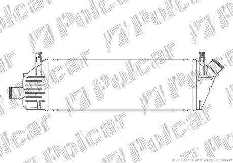 Радіатор повітря (Інтеркулер) Polcar 2707J81X