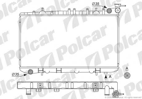 Радіатор охолодження Polcar 272808-2