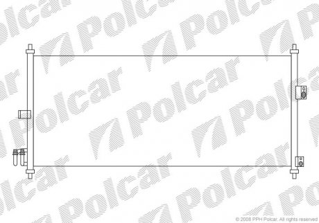 Радіатор кондиціонера Polcar 2733K8C1S