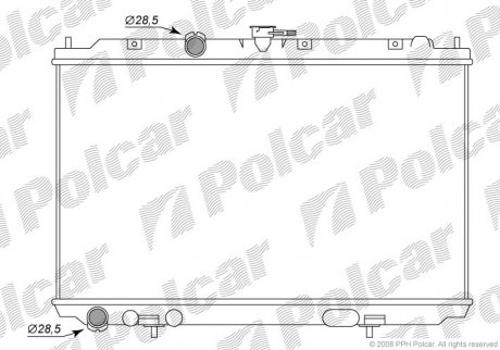 Радиаторы охлаждения Polcar 2756081K (фото 1)
