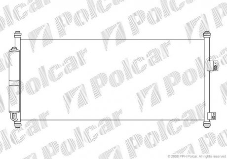 Конденсатор Nissan Tiida Polcar 2758K8C1
