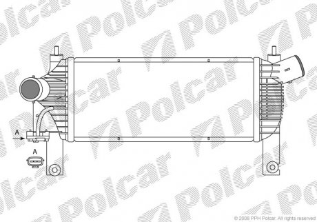 Радиаторы воздуха (Интеркулеры) Polcar 2782J81X (фото 1)