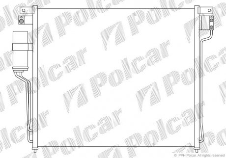 Радіатор кондиціонера Polcar 2783K8C1