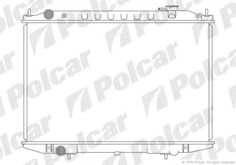 Радіатор охолодження Polcar 279708-1 (фото 1)