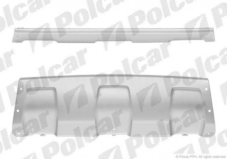 Захист бамперу нижній Polcar 28203417 (фото 1)