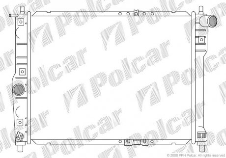 Радіатор двигуна Polcar 291208-1 (фото 1)