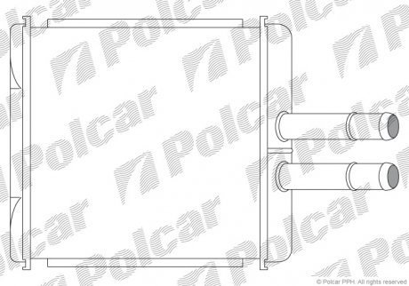 Радіатор обігріву Polcar 2912N8-1 (фото 1)