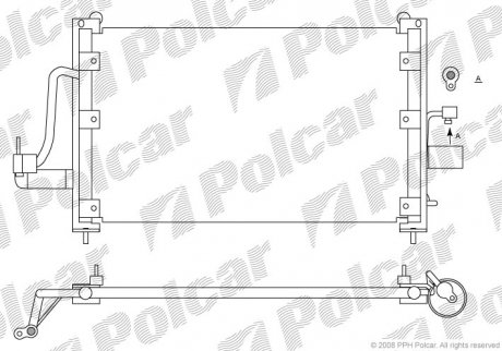 Радиаторы кондиционера Polcar 2923K8C1 (фото 1)