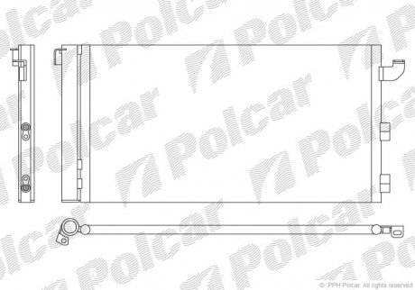 Радіатор кондиціонера Polcar 3003K8C2 (фото 1)