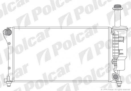 Радиаторы охлаждения Polcar 300408-5
