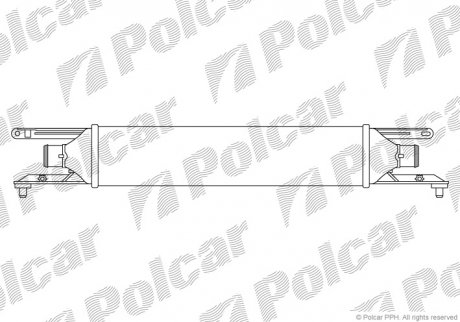 Радіатор повітря (Інтеркулер) Polcar 3024J8-2 (фото 1)