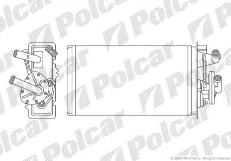 Радіатор пічки Polcar 3026N8-2 (фото 1)