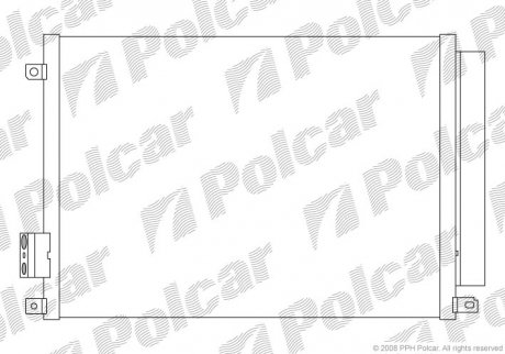 Радіатор кондиціонера Polcar 3035K81X (фото 1)