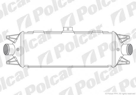 Радіатор повітря (Інтеркулер) Polcar 3052J8-1 (фото 1)