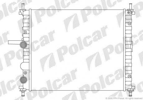 Радіатор охолодження Polcar 306508-2 (фото 1)