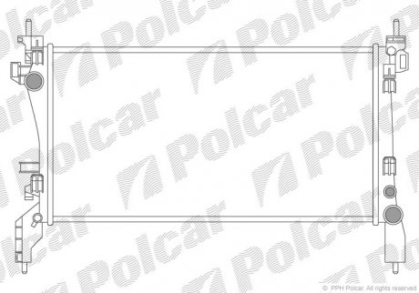 Радіатор охолодження Polcar 308508-1