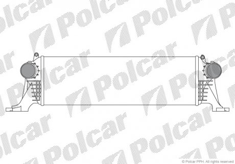 Радиатор воздуха (Интеркулер) Polcar 30N1J81X (фото 1)
