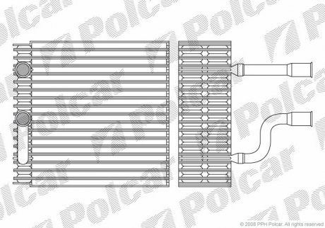 Випаровувач кондиціонера Polcar 3201P8-1 (фото 1)