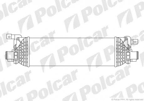 Радиатор воздуха (Интеркулер) Polcar 3212J8-1 (фото 1)
