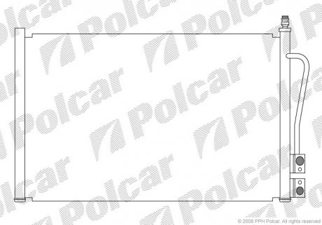 Радіатор кондиціонера Polcar 3212K8C1S (фото 1)