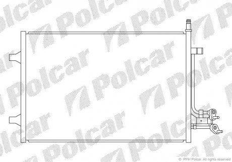 Радіатор кондиціонера Polcar 3212K8C2S