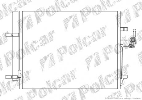 Радиатор кондиционера Polcar 3219K81K (фото 1)