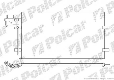 Радіатор кондиціонера Ford Focus C-MAX 03- Polcar 3235K8C1 (фото 1)