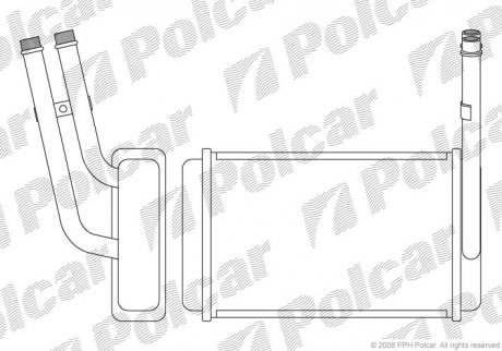 Радіатор обігріву Polcar 3244N8-2 (фото 1)