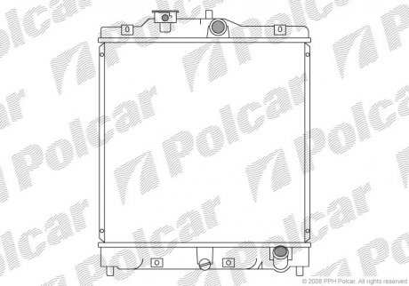 Радіатор охолодження Polcar 380708-6 (фото 1)