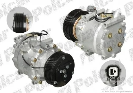 Компресор кондиціонера (новий) Polcar 3818KS-1