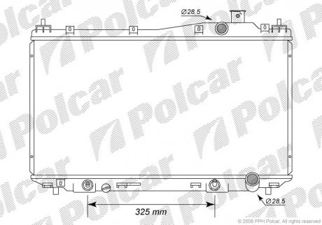 Радіатор охолодження Polcar 382508-2 (фото 1)