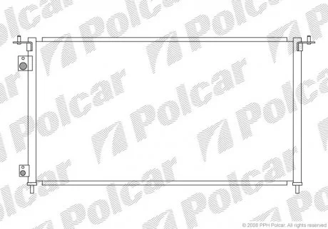 Радіатор кондиціонера Polcar 3825K8C2
