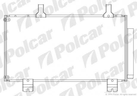 Радиаторы кондиционера Polcar 3836K82K (фото 1)